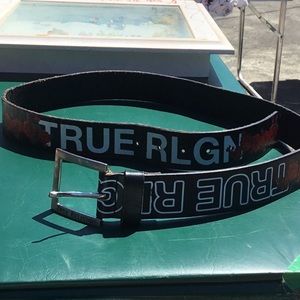 True Religion leather belt Size 36